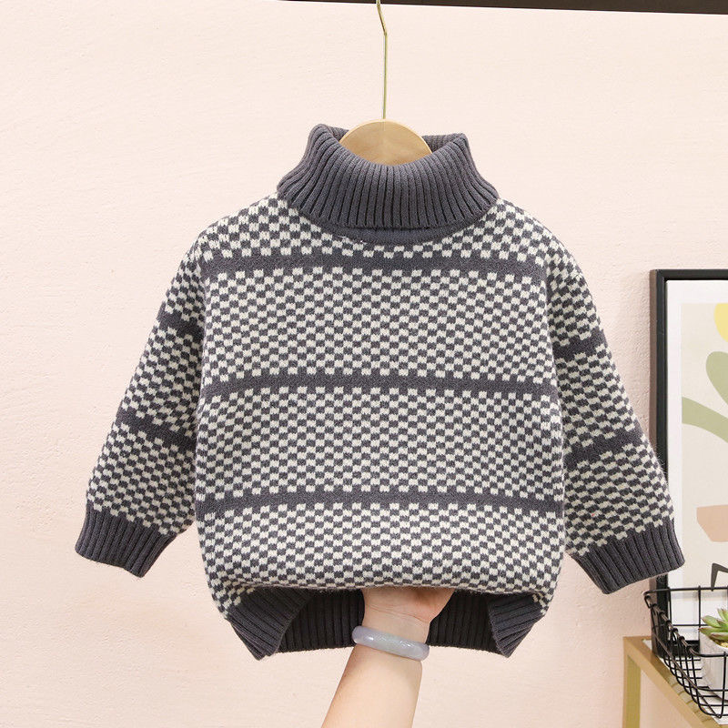 Boys Sweater Winter Girls Clothes Kids Knitter Sweaters Turtleneck Children Fashion Clothing Warm Costum Child Clothing 8 Years alx