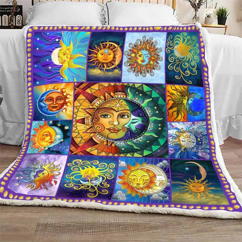 The Story of the Sun and the Moon Sofa Throw Blanket NH10