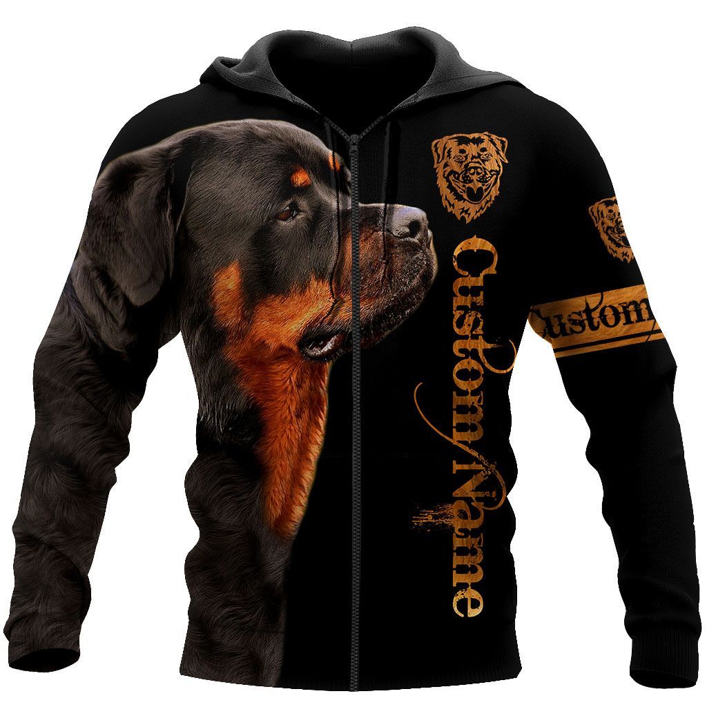 ROTTWEILER CUSTOM NAME HOODIE QQ PHT252008A09BW