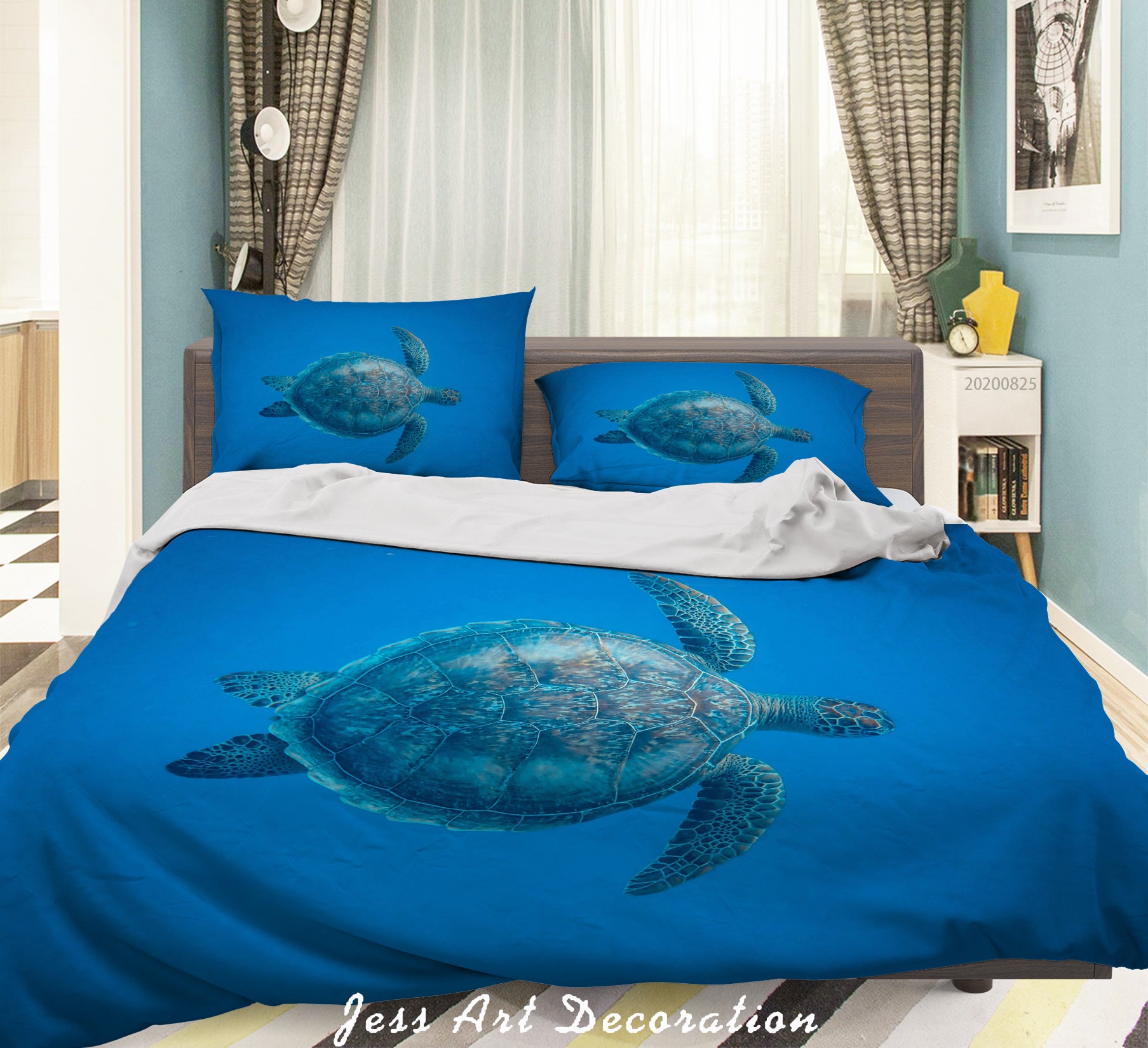 3D Nature Animal Turtle Quilt Cover Set Bedding Set Duvet Cover Pillowcases Wj 3320