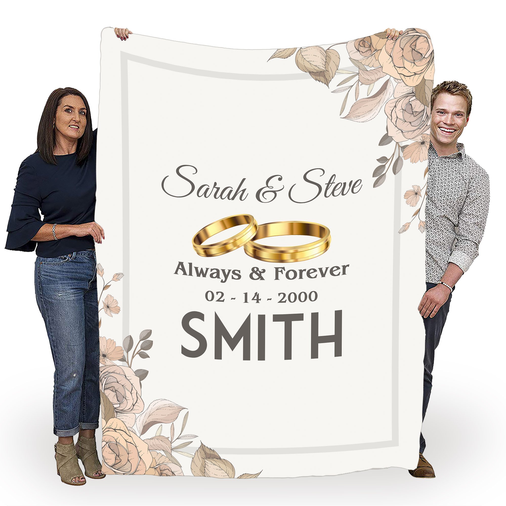 Custom Blanket For Couple- Always & Forever