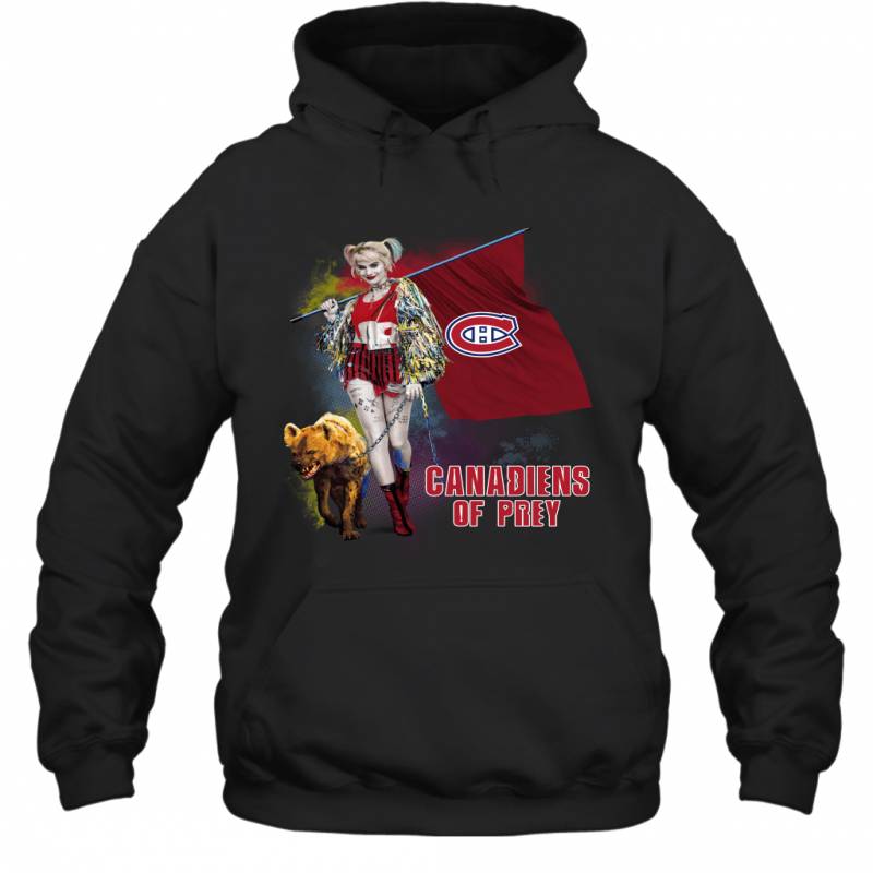 Harley Quinn flag Montreal Canadiens Of Prey Hoodie