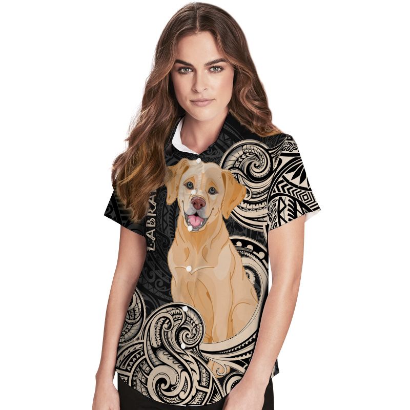 Maori Labrador Custom Name Women Hawaii Shirt For Dog Lovers Ha93148