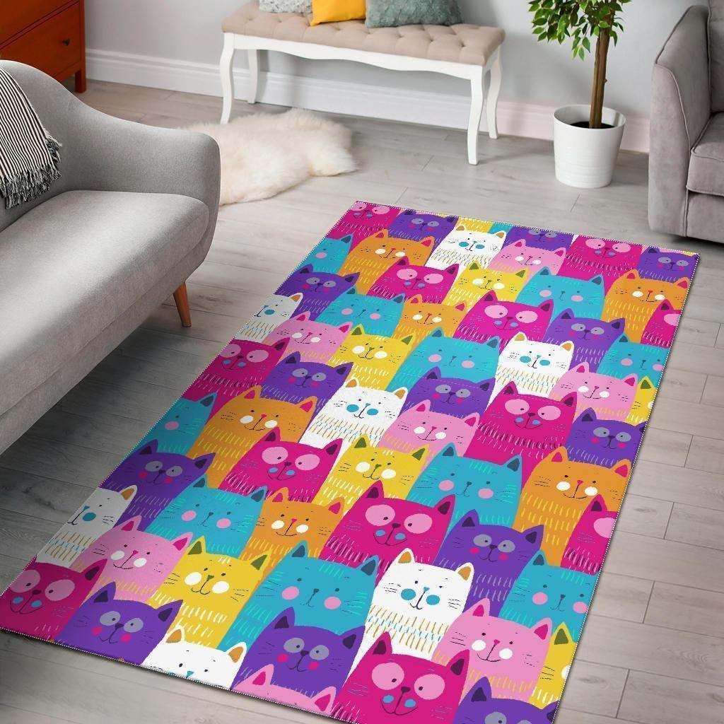 Colorful Kitten Cat CL12100319MDR Rug