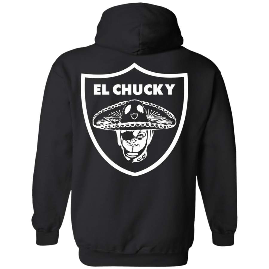 EL Chucky Raider Chucky Jon Gruden Back print Pullover Hoodie