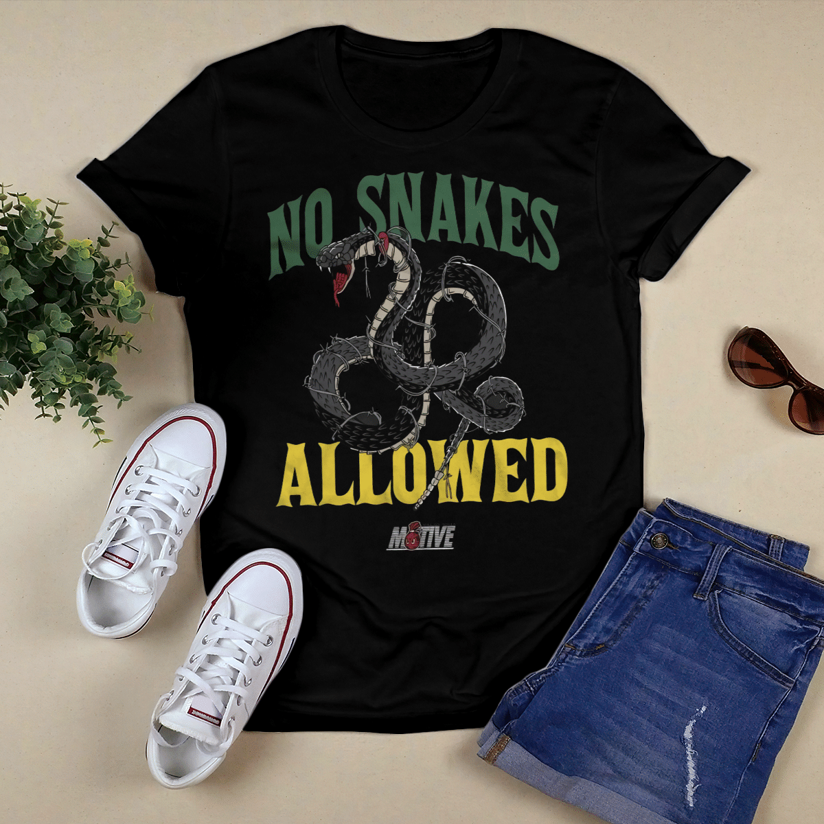 Aj Retro 3 Animal 2.0  Tees Shirts – No Snakes Allowed Unisex T-Shirt