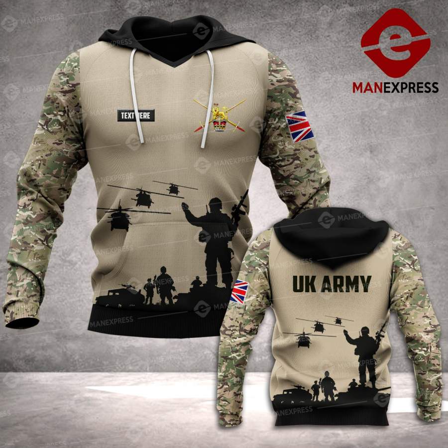 VH CUSTOMIZE  UK army 1706 hoodie – 3D ALL OVER PRINT