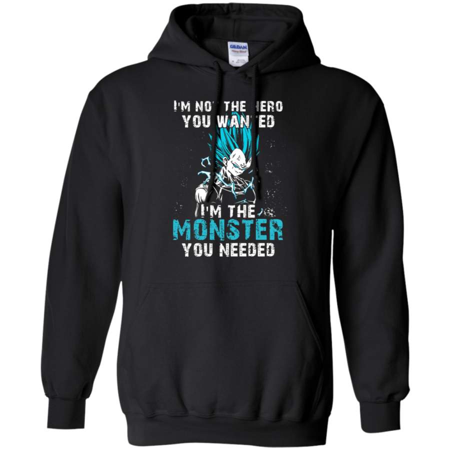 AGR I_m Not The Hero You Wanted Vegeta Dragon Ball Hoodie