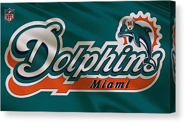 2 Miami Dolphins Uniform Joe Hamilton Canvas Print