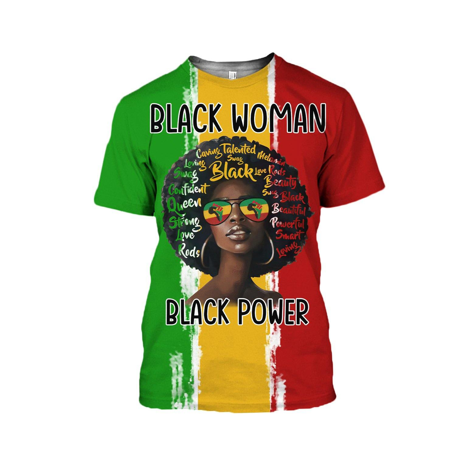 Black Women In Black Power For Juneteenth Day Aop T-Shirt #Hd