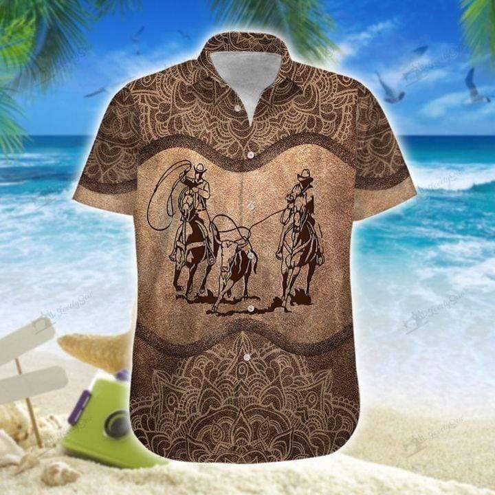 Brown Mandala Aloha Hawaii Shirts For Men Women Ha26435