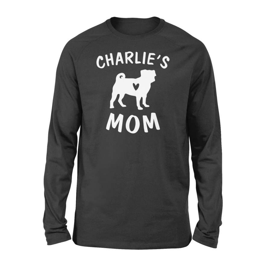 Personalized pug name mom shirt and hoodie