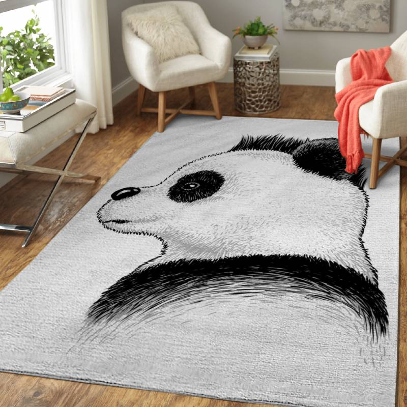 Punk Panda Profile – Animals Area Rug Carpet