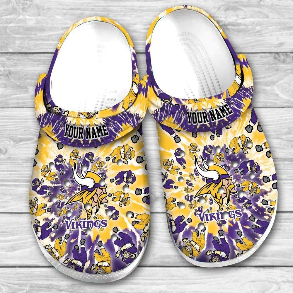 Minnesota Vikings Grateful Dead Custom Personalized Crocs Classic Clogs ...