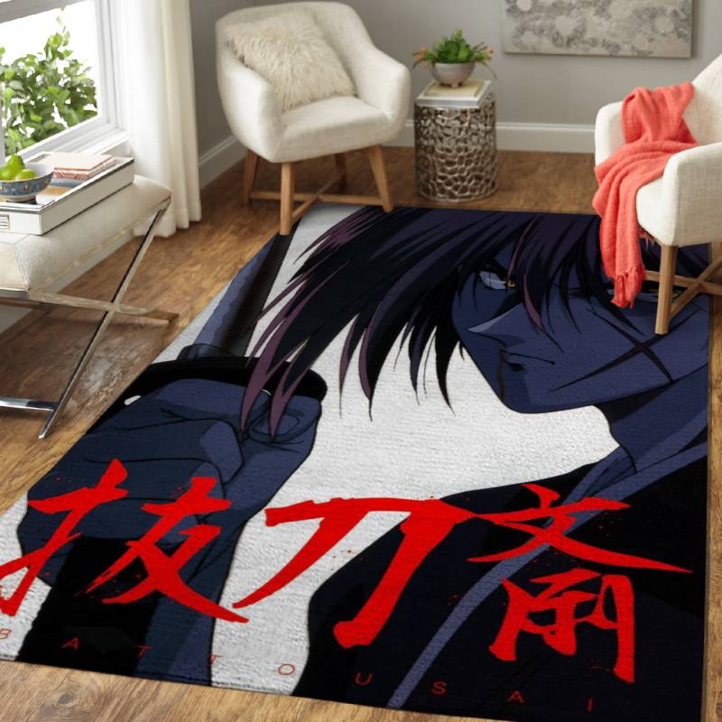 Anime Samurai X Battousai Vintage Area Rug – Carpet