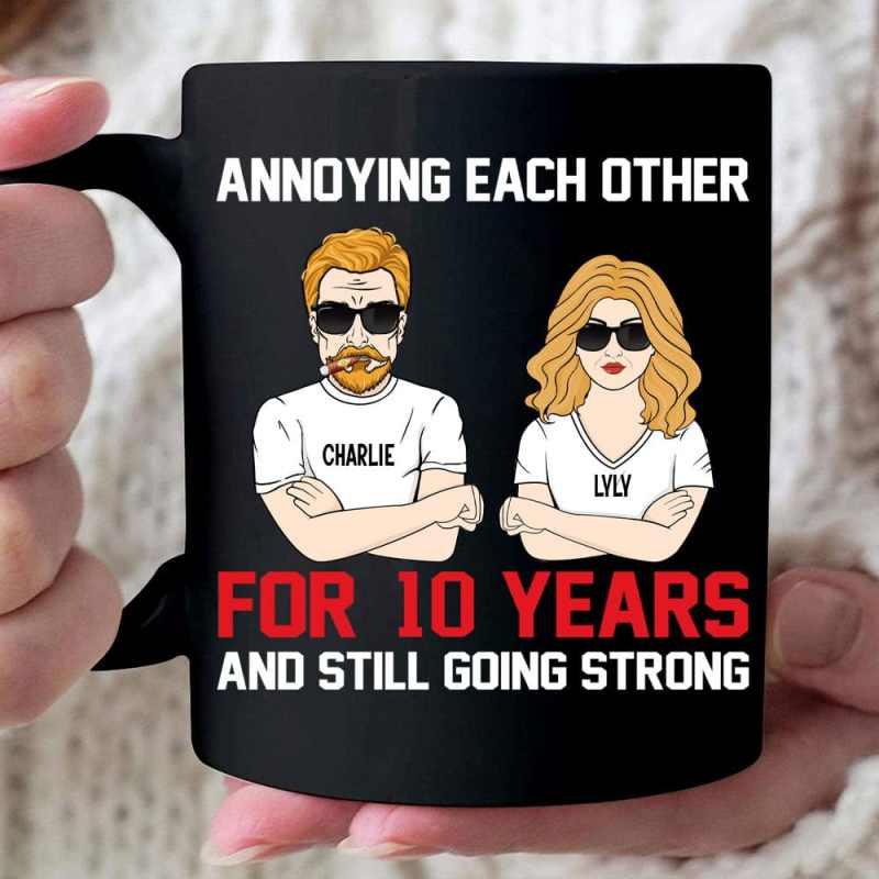 Mug – Annoying Each Other For Many Years Still Going Strong Personalized Mug Family Gift For Husband And Wife