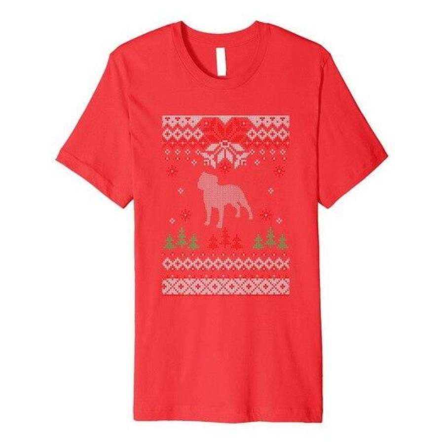 staffy christmas shirt