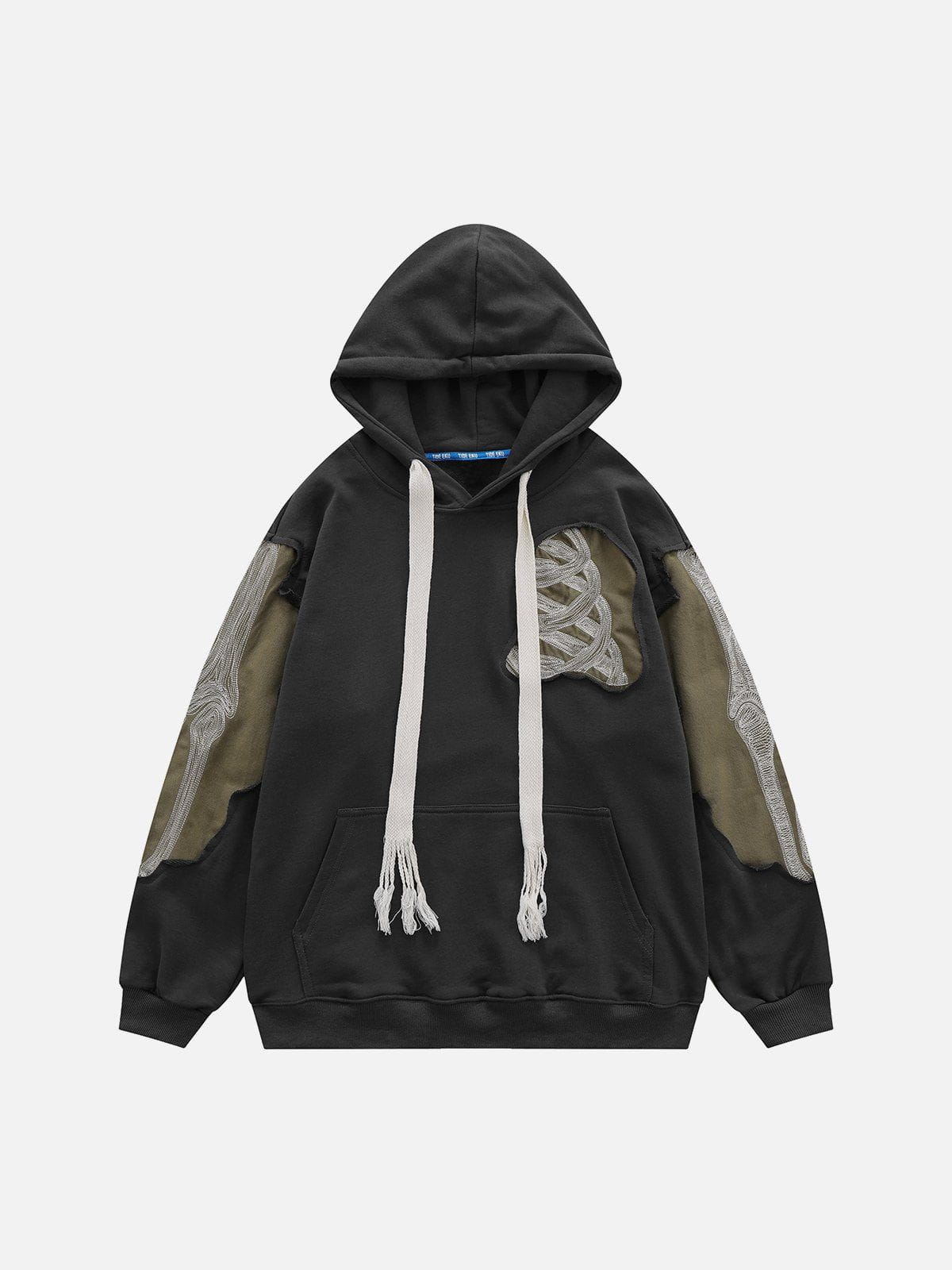 Talishko™ – Patchwork Skeleton Hoodie