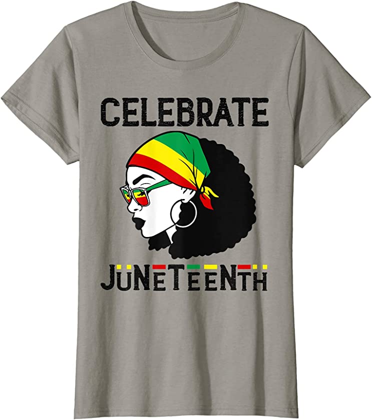 Womens Celebrate Juneteenth Womens Black Lives Matter Funny T-Shirt