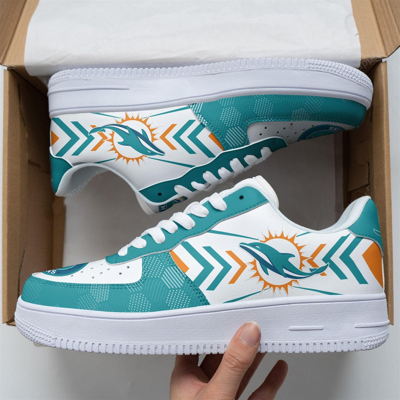 Miami Dolphins Air Force 1 Shoes 18