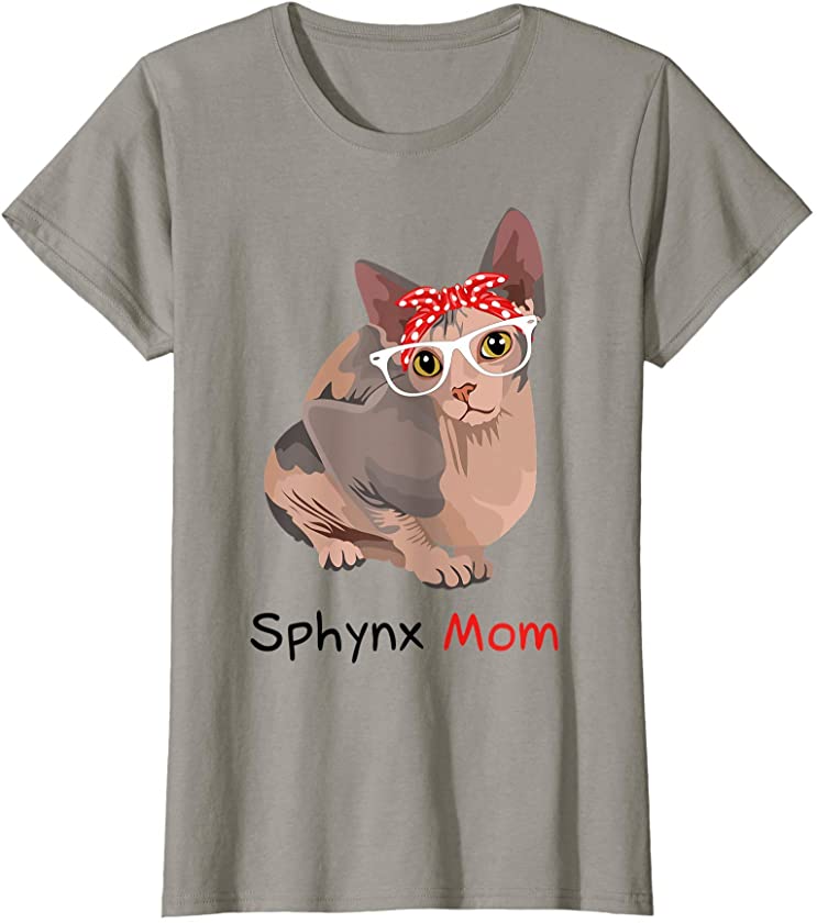 Sphynx Cat Mom Kitten Womens Sphynx Cat T-Shirt