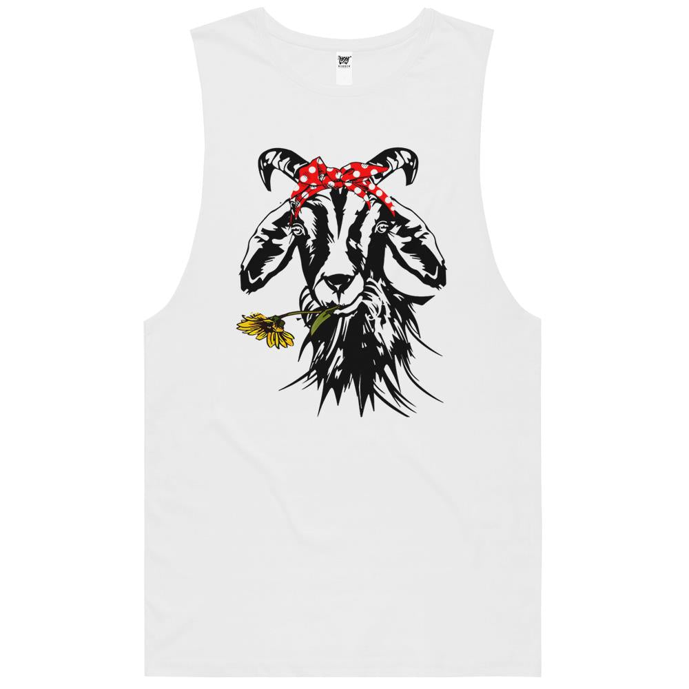 Women’S Goats Bandana Farm Animal Lover Funny Goat Graphics Tank Top