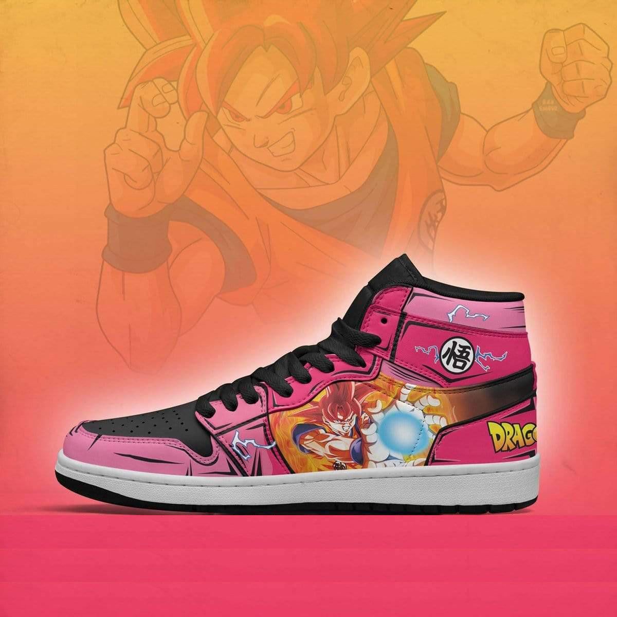 Goku Shoes Super Saiyan God Custom Anime Jd Sneakers – Buzz insect Store