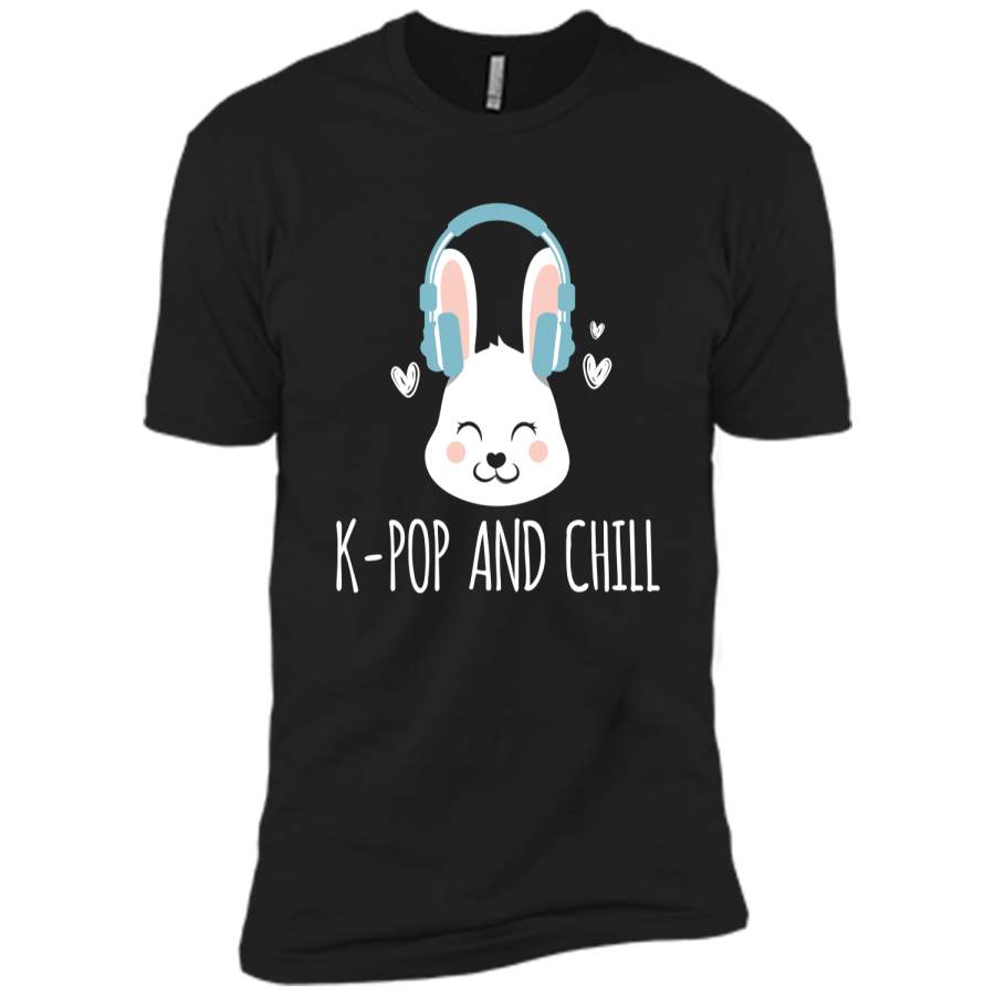 Cute Easter Bunny K-Pop And Chill Premium T-Shirt Next Level Premium Short Sleeve Tee