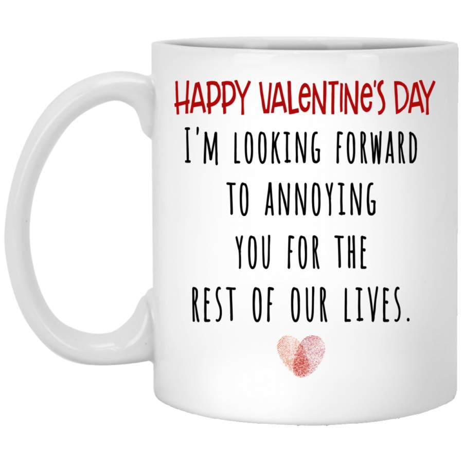 Famth HAPPY VALENTINE’S DAY, Gift For Valentine’s Day,Mug for Valentine day, gifts for couples, Mug for husband , White/black coffee mug, All Size Mug