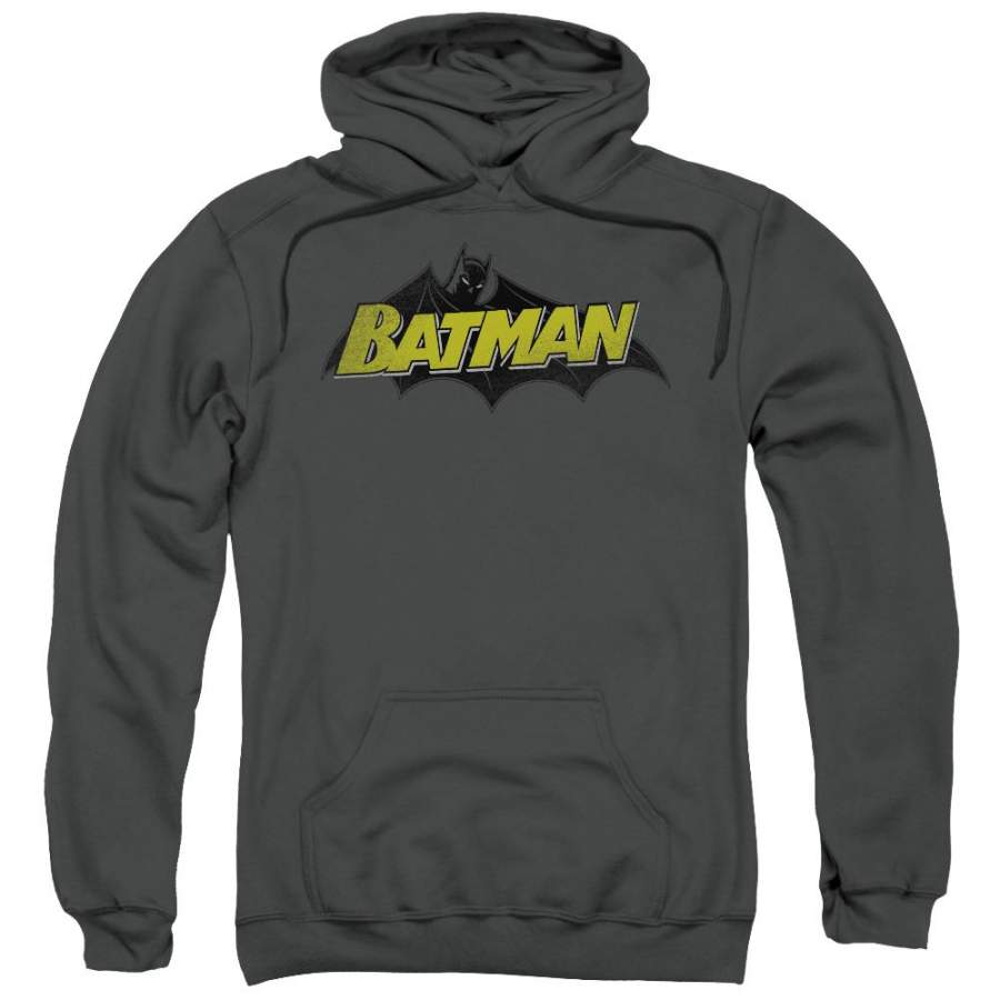 Batman – Classic Comic Logo Adult Pull Over Hoodie