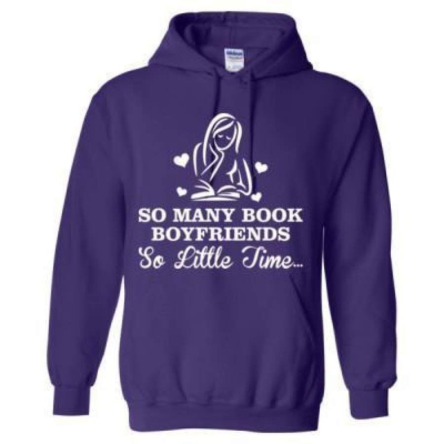 AGR So Many Book Boyfriends So Little Time – Heavy Blend™ Hooded Sweatshirt