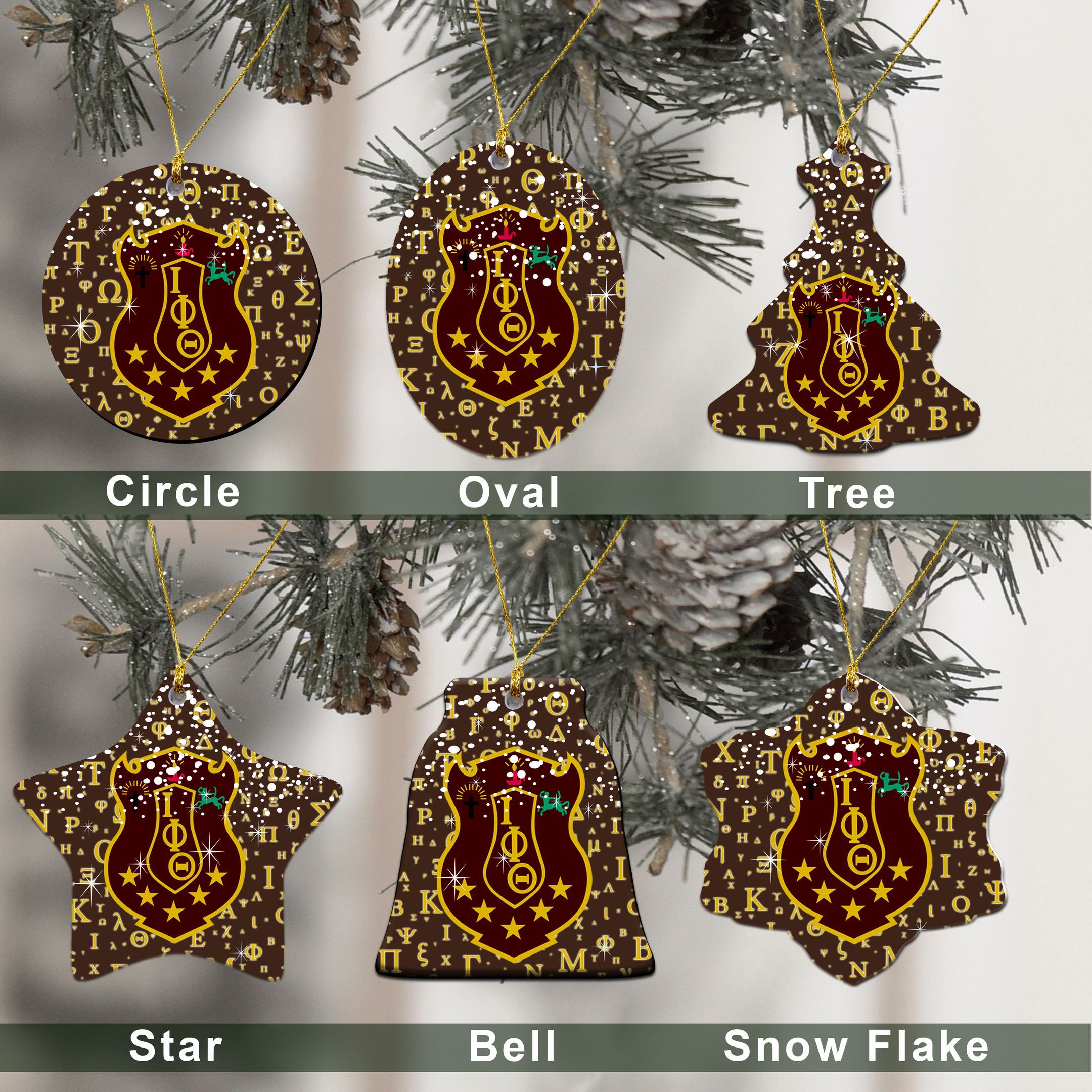 Gettee Ornament – Iota Phi Theta Christmas Ornament A31