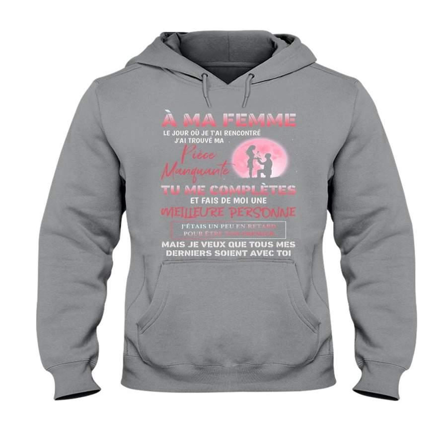 À Ma Femme Special Couple Gift Hoodie
