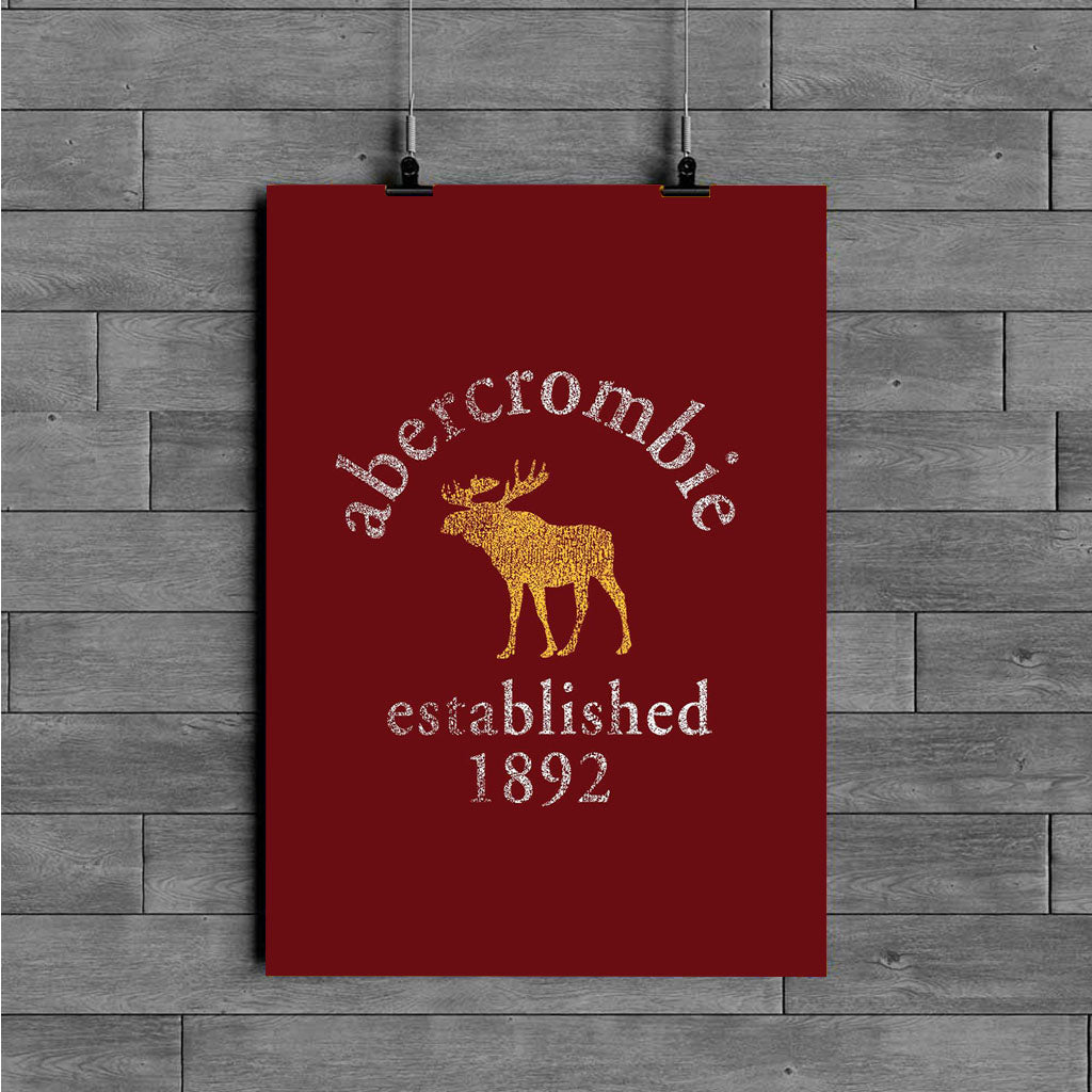 animal iconic abercrombie fashion poster