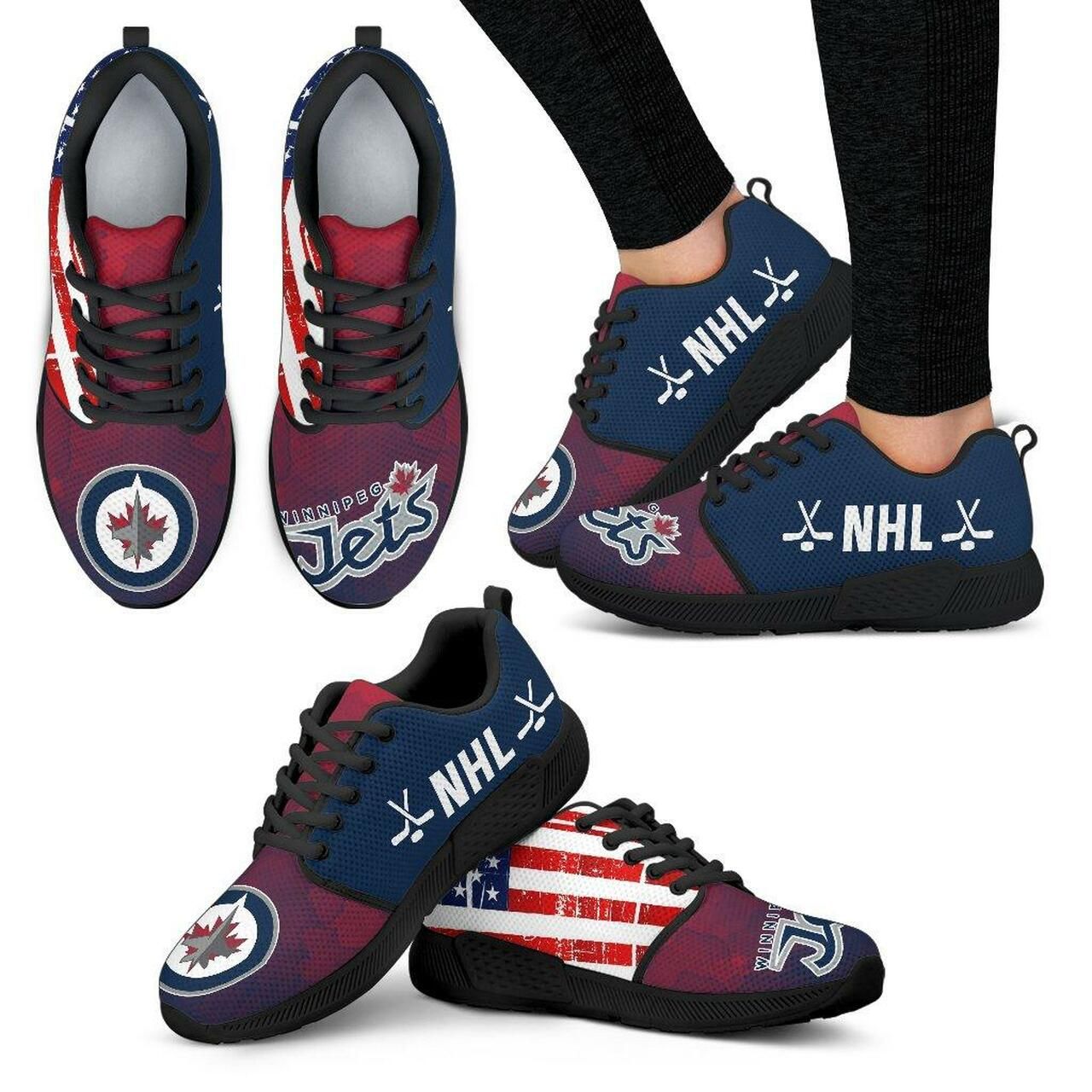 Winnipeg Jets Sneakers Simple Fashion Shoes Athletic Sneaker Running Shoes For Men, Women Shoes14921