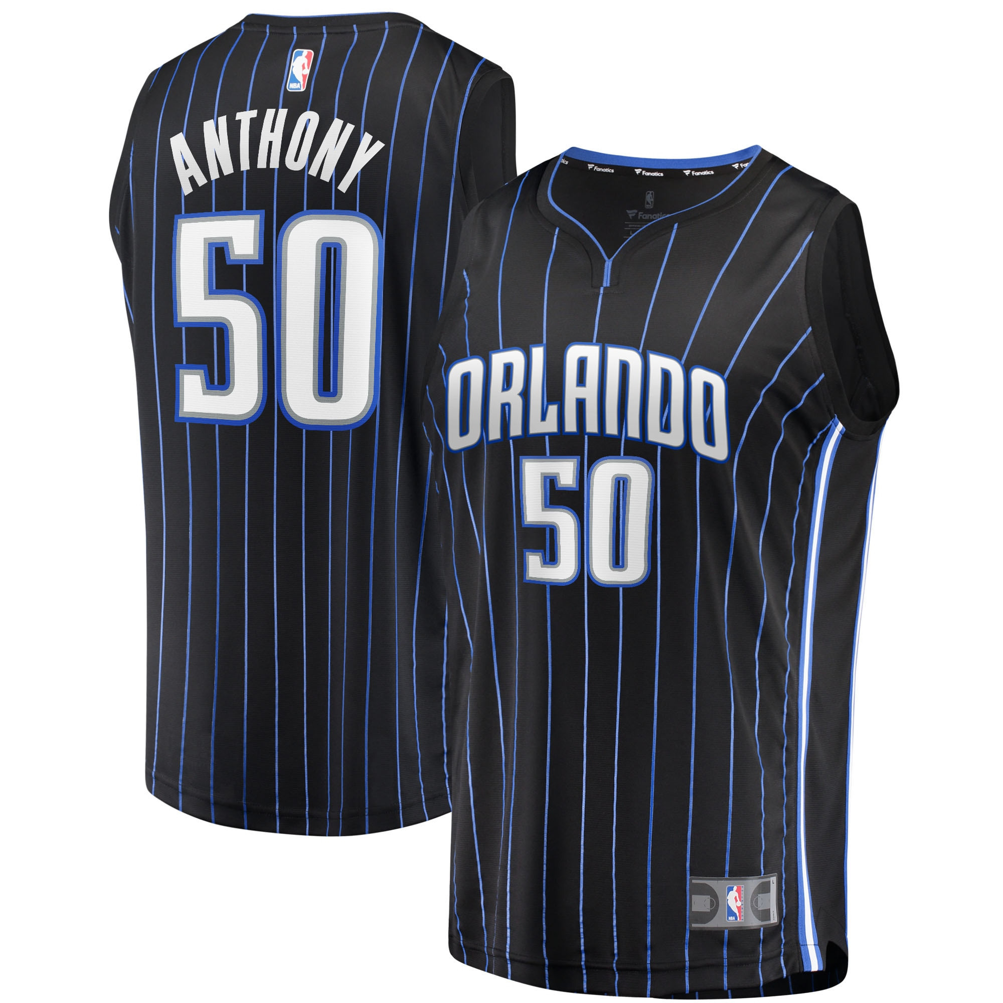 Cole Anthony Orlando Magic Fanatics Branded 2021/22 Fast Break Replica Jersey – Icon Edition – Black NBA