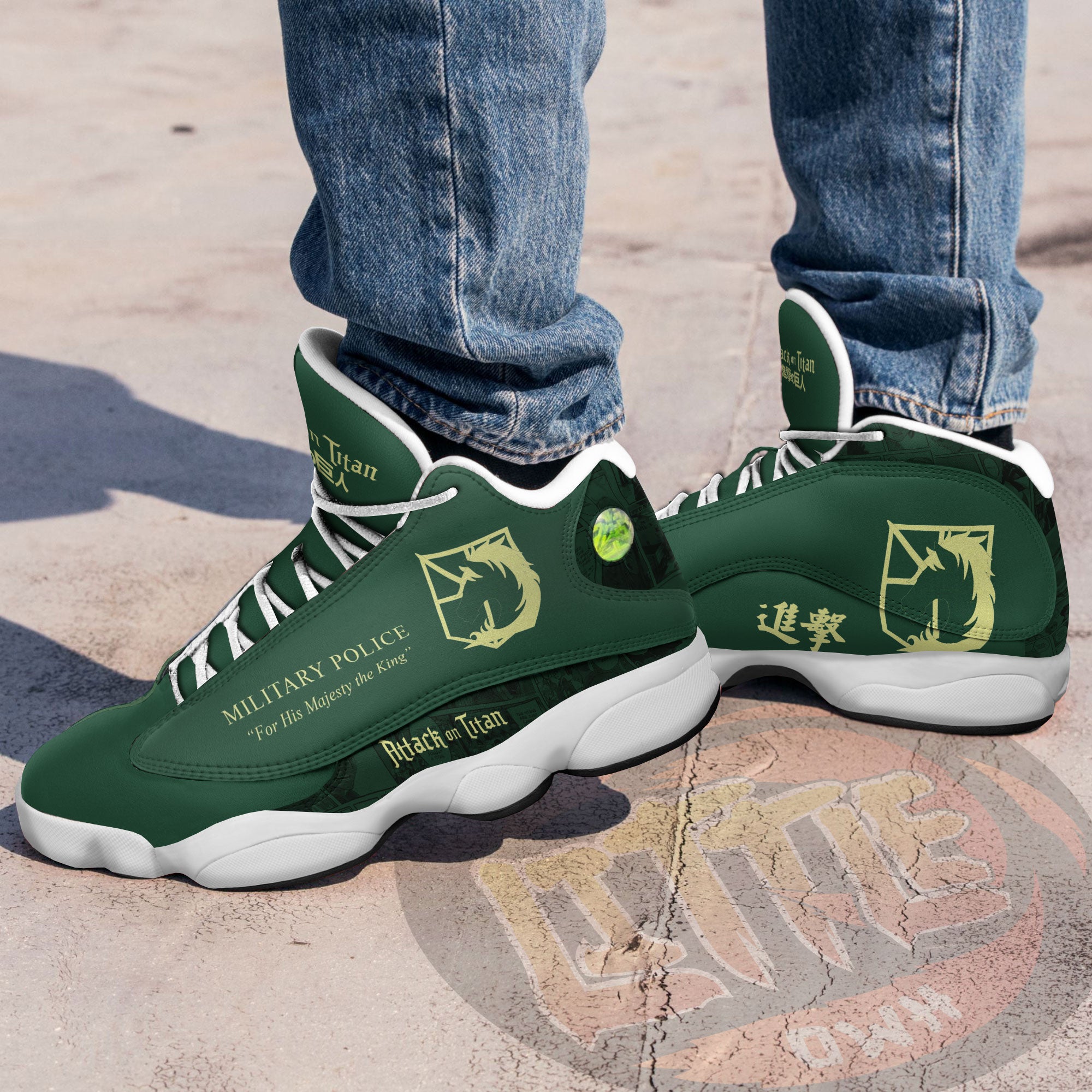 Military Police Brigade Shoes Custom Attack On Titan Anime Jd13 Sneakers