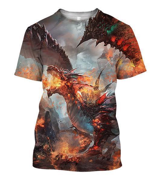 All Over Print Magma Dragon