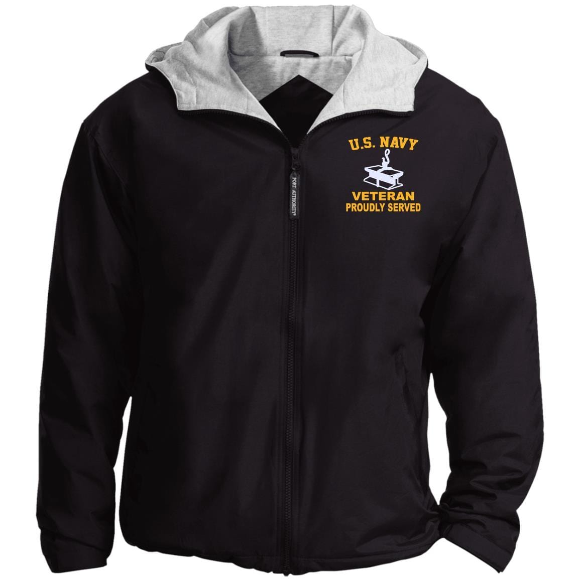 Us Navy Steelworker Sw Veteran Proudly Served Printed Team Jacket