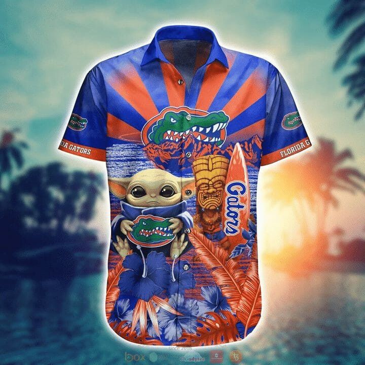 NCCA Florida Gators Baby Yoda Trendy Hawaiian Shirt Aloha Shirt