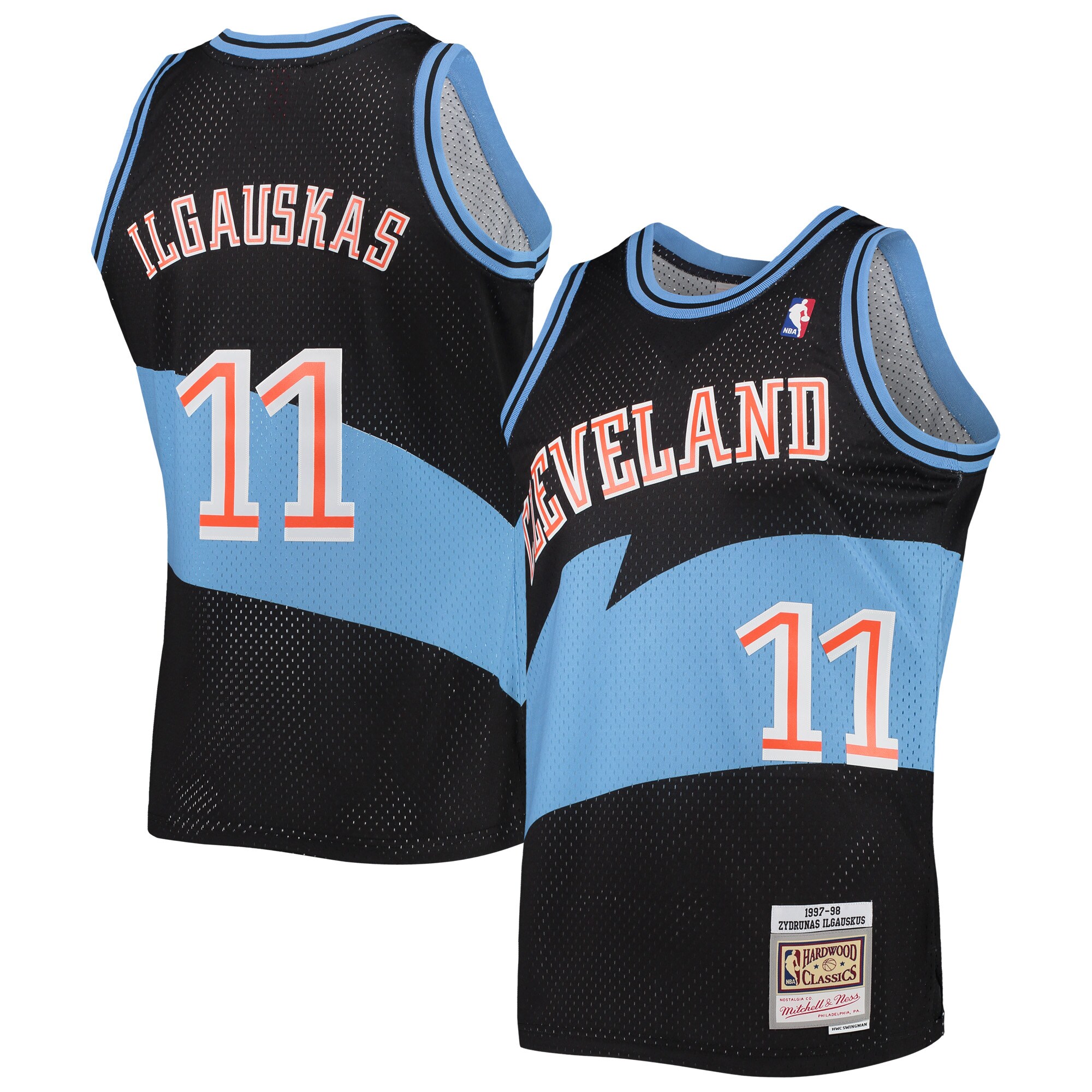 Zydrunas Ilgauskas Cleveland Cavaliers Mitchell & Ness Hardwood Classics Swingman Jersey – Black