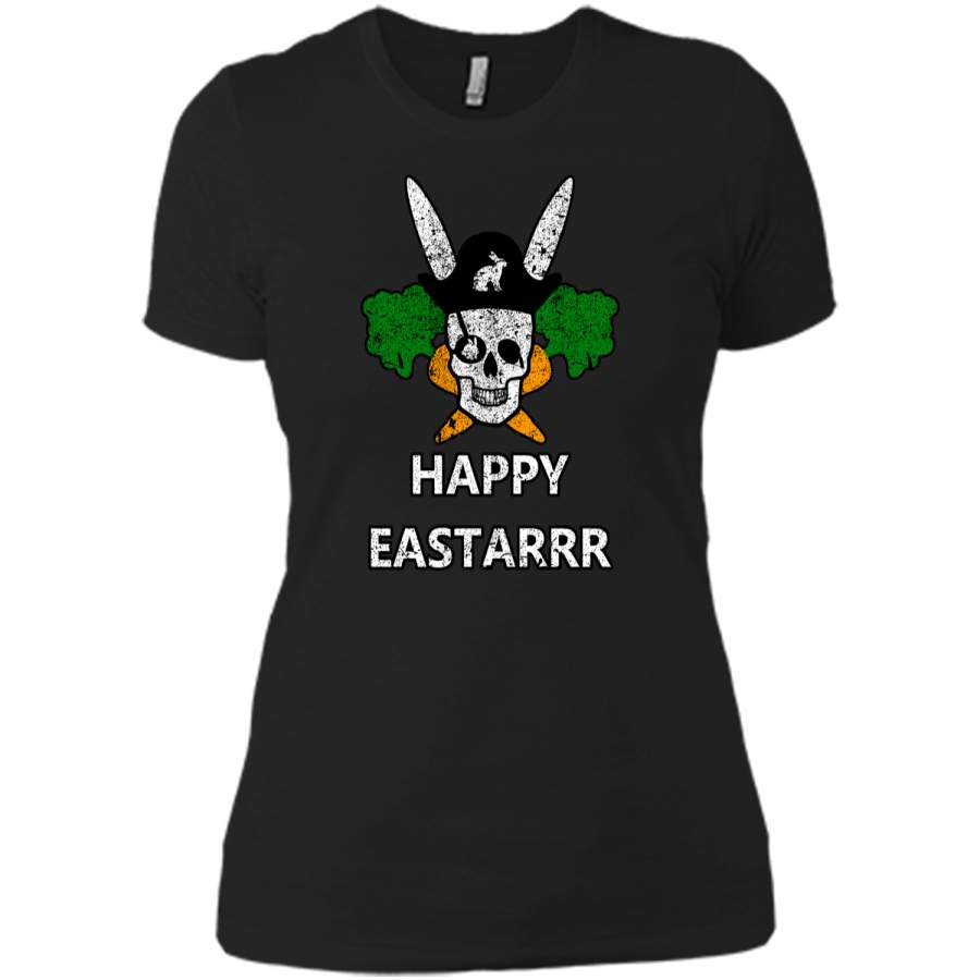 Cute Kids Easter Shirt Rabbit Pirate Tee For Boys And Girls Next Level Ladies Boyfriend Tee