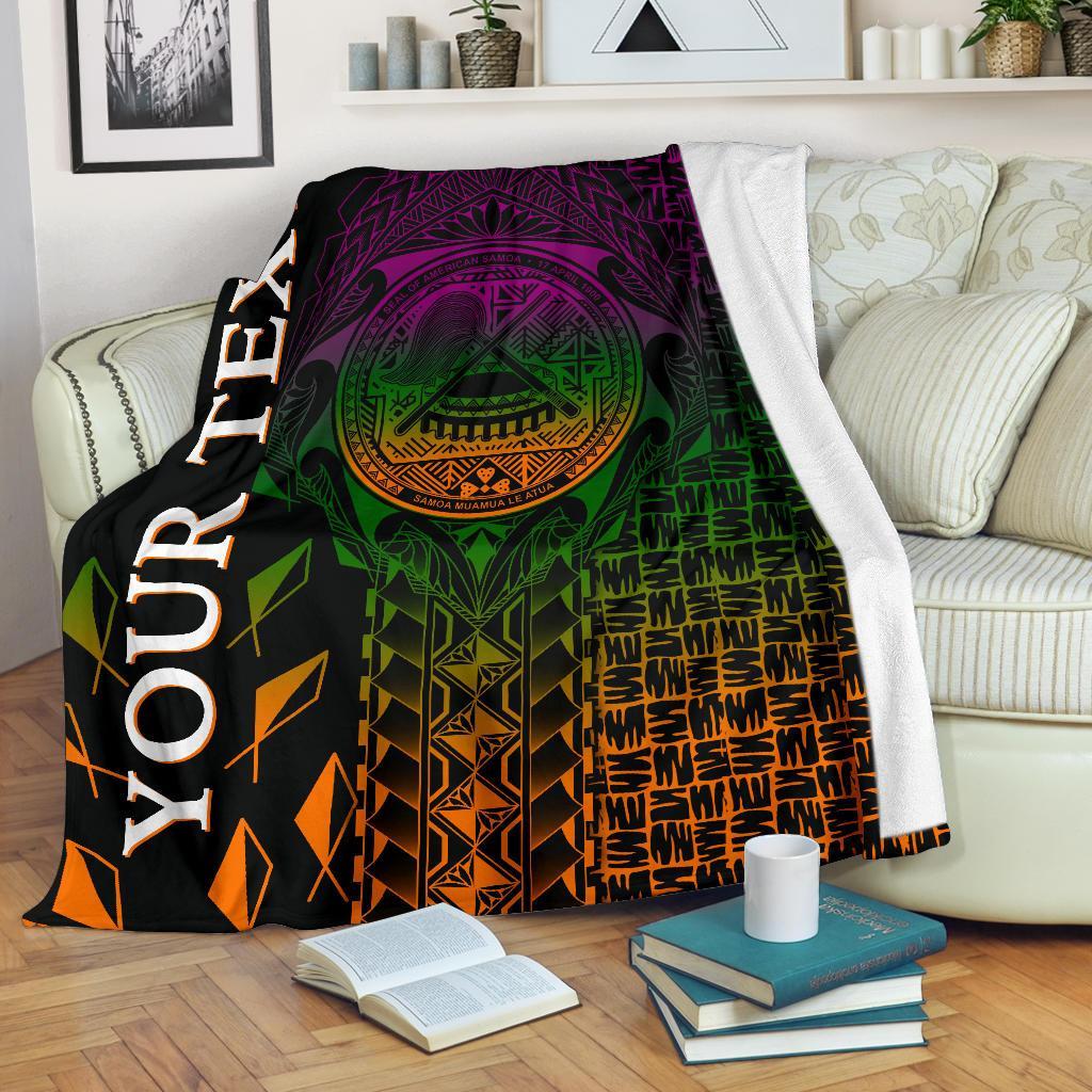 American Samoa Custom Personalised Premium Blanket – As Seal Rocket Style