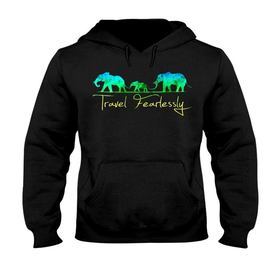 Travel Fearlessly For Elephant Lovers Custom Design Hoodie