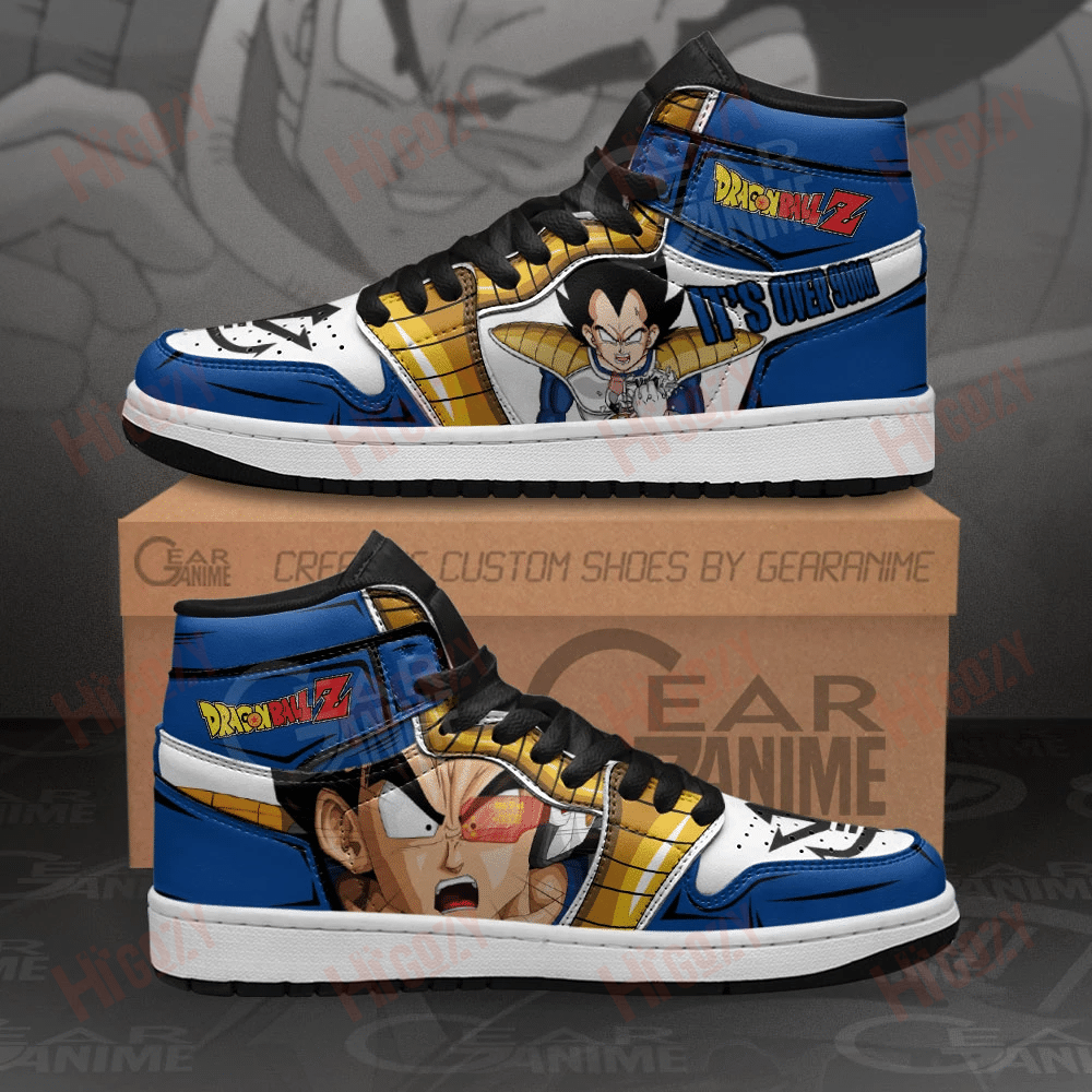 Vegeta Over 9000 Sneakers Custom Dragon Ball Anime Shoes