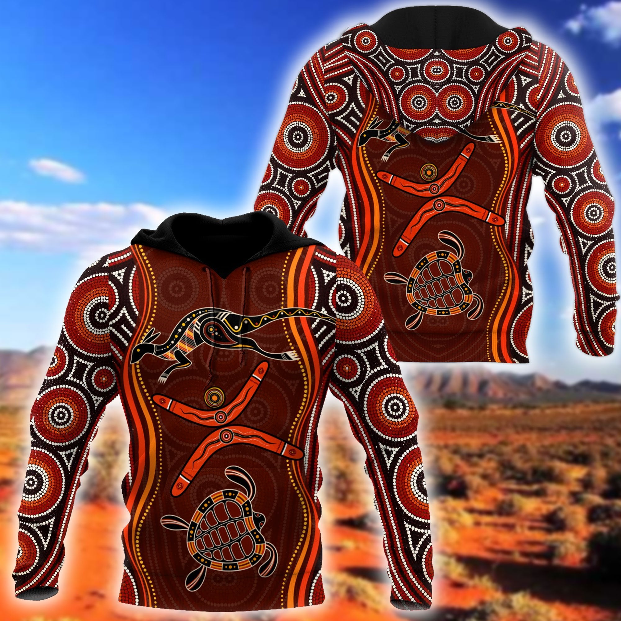 Aboriginal Naidoc Week Heal The Kangaroo And Turtle 3D Print Shirts