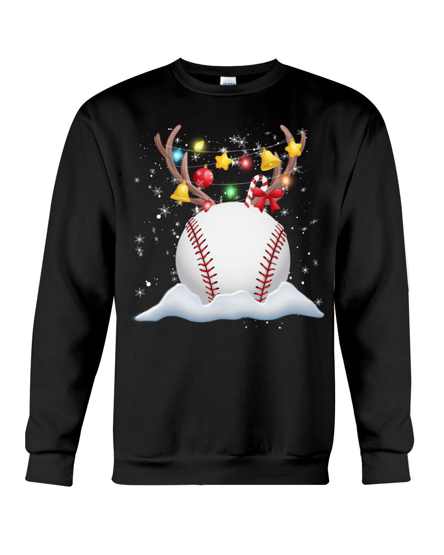 Baseball Christmas Sweater Fb Crewneck Sweatshirt