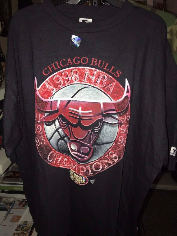 Vintage 1998 Chicago Bulls Starter Championship Shirt X Shirt