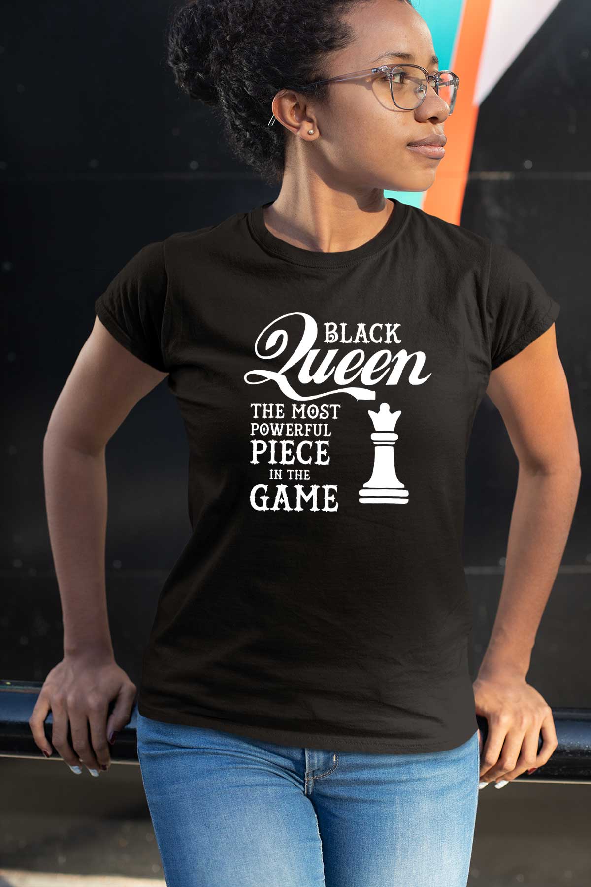 The Most Powerful Piece In The Game Is The Real Black Queen Woman T-Shirt