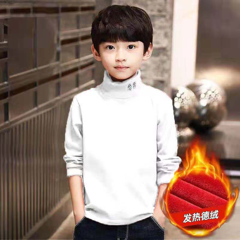 2021 Children’s Sweater High-neck Sweatshirts for Boys Clothes Girls Turtleneck Clothing Knitted Sweater for 4 6 8 10 11 12 Year alx